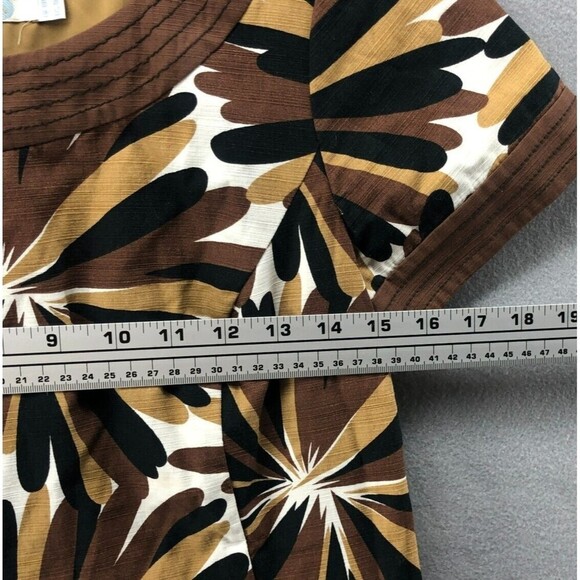 Boden Floral Burst Retro Weekend Shift Dress US 4 UK 8 Cotton Abstract Artsy Lux - Picture 7 of 11